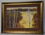 Constantin Tofan (n.1952) - Peisaj de toamna - tehnica mixta