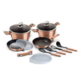 Cumpara ieftin Set de oale marmorate 13 piese Rose Gold Berlinger Haus BH 7058