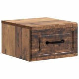 vidaXL Dulap de noapte suspendat Lemn vechi 34,5 x 33 x 20 cm 899291