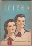 Manual Igiena Clasa a VII-a, Gh. Tanasescu, 1964, Editura Didactica si Pedagogica, Biologie, Ilustratii Alb-Negru