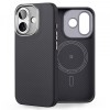 Husa MagSafe pentru Apple iPhone 16 Plus, Edizard, Pro, Neagra