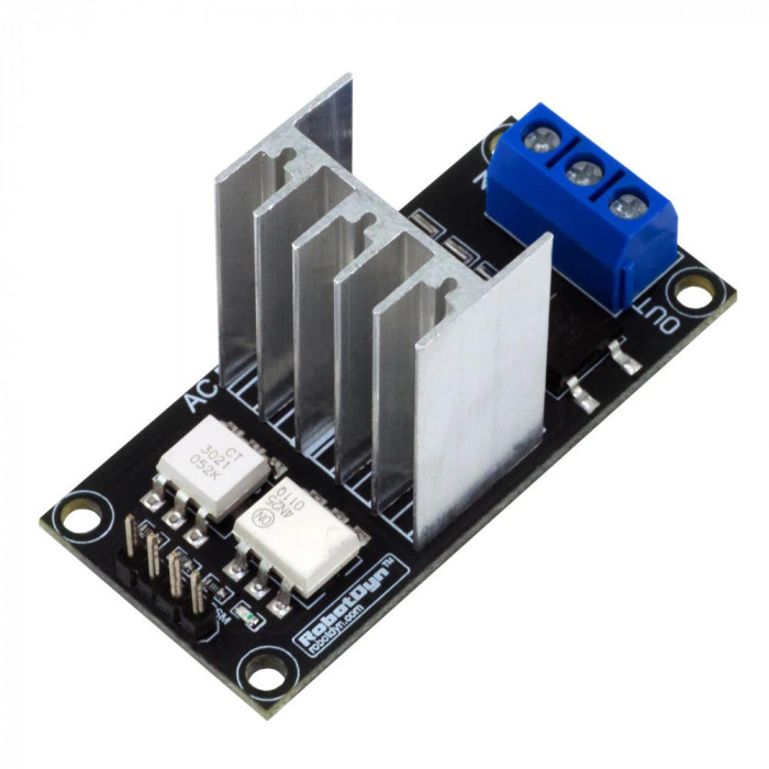 AC dimmer module 8A - 400V, 1 channel, 3.3V / 5V logic (d.4009R)