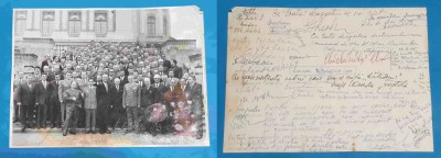 Fotografie de grup Ofiteri AVIATIE - cu dedicatii si autografe - anul 1976 foto