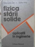 Fizica Starii Solide: Aplicatii in Inginerie - Gh. Zet, D. Ursu, Ed. Tehnica 1988, Hardcover, 408 Pagini