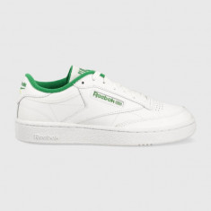 Reebok sneakers din piele Club C 85 culoarea alb, IE9387 IE9387-white
