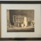 Tablou pictor roman 1953 Natura Moarta grafica in tus inramat 29x34cm