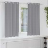 Perdele cu perdele 2 pcs Gri deschis 175 x 140 cm Poliester
