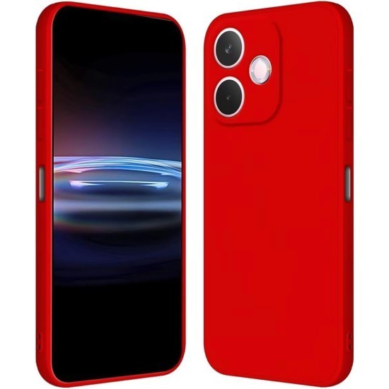 Husa Soft Touch, slim, ALC Mobile, anti soc, compatibila cu OPPO A5 Pro, Rosu Tpu