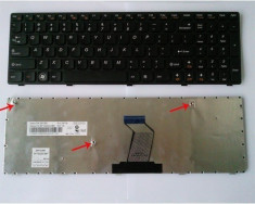 Tastatura laptop Ibm-Lenovo 25203889 Neagra US foto