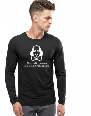 Bluza barbati neagra - Shakespeare Drama - XL foto
