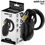 Addicted Toys Locked-Locked Obsidian Hold Cușcă pentru Penis &ndash; Mărime M