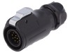 Conector Circular Tata LUTRONIC 12 Pini Aurit 5A 500V IP67 pentru Cablu 4-11.5mm