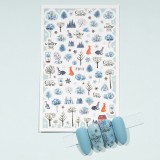Cumpara ieftin Abtibild Unghii SensoPRO Milano Winter Spirit, model F813