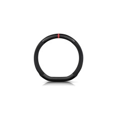 Husa volan sport tesit imitatie piele si carbon, marime M Cod: FX97