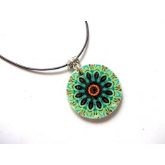 colier lemn mandala 47055