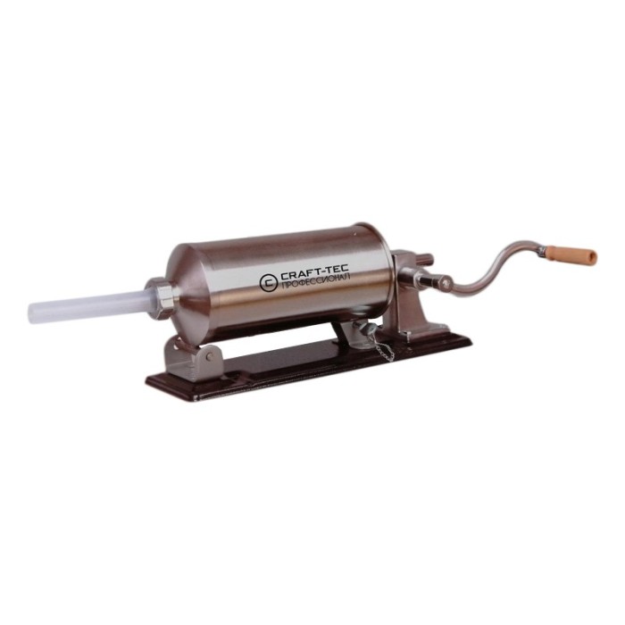 Aparat orizontal de facut carnati Craft Tec, 5.5 kg, inox, 5 palnii incluse, baza metalica