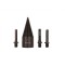 Set burghiu tip melc pentru lemn, 3 adaptoare, 45 mm, Keltin K02398