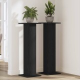 vidaXL Suport plante, 2 buc., stejar negru, 30x30x95 cm lemn prelucrat
