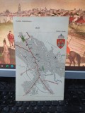 Iași, Oradea, planul municipiilor cu stemă, color, circa 1930, 109
