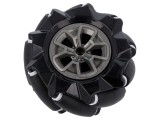 Roată Dreaptă DF Electric 97mm Gumă Neagră DF-FIT0768 Montare Șurub