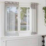 Gossi perdele voile cu oelii 2 buc gri deschis 140x175 cm