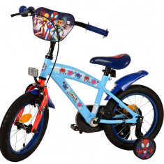 Bicicleta pentru baieti Spidey, 14 inch, culoare albastru, frana de mana fata si PB Cod:21532-SACB