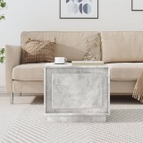 Gossi masuta de cafea, gri beton, 51x50x44 cm, lemn prelucrat