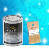 Vopsea decorativa de Lux, Argentina, cu Efect 3D Stelat, Albastru, 2 Litri si Pensula inclusă-Toro Decor