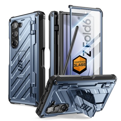 Husa Samsung Galaxy Z Fold6 Supcase Unicorn Beetle Pro, albastru foto