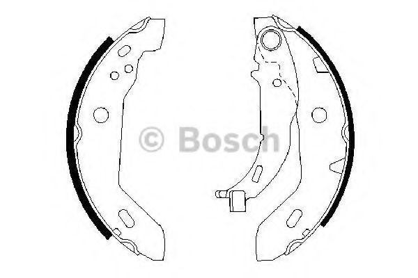 Set saboti frana MERCEDES A-CLASS (W168) (1997 - 2004) BOSCH 0 986 487 565