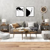 VidaXL Mese laterale, 2 buc. stejar fumuriu 40x40x40 cm lemn prelucrat