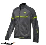 Cumpara ieftin Geaca (jacheta) barbati pentru scuter - motocicleta Racing vara Seventy model SD-JR30.1 Mojave culoare: gri/galben fluor Gri/galben fluor L