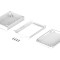 Carcasă desktop BOPLA BoVersa 88x125x42mm policarbonat IP68 albă