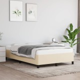 vidaXL Cadru de pat fără saltea cremă 120x190 cm țesătură 379513