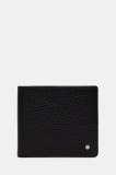 Geox portofel de piele WALLET barbati, culoarea negru, U35JFB 00046