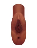 Masturbator Dublu Vagin + Anus Perfect Pussy, Brun