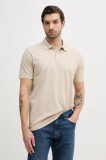 Paul&amp;Shark polo de bumbac barbati, culoarea bej, neted, 25411207