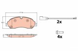 TRW GDB2117 set placute frana,frana disc