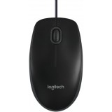 Mouse Wired USB Logitech B100, 1000DPI, Negru 910-003357