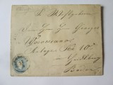 Cumpara ieftin Rară! Scrisoare istorică cu sigiliu de ceară circulată Orșova(Orșova-Veche)-Heidelberg(Baden-Germania) cu tranzit prin Viena 1869