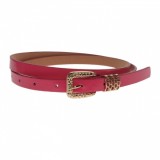 Curea dama, casual-eleganta, din piele ecologica, latime 1.3 cm, roz - CKD008, CK LEATHER