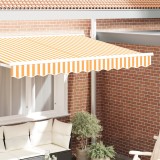 VidaXL Marcheta copertină pentru cadru de 2.5 m galben și alb 2.3x0.2 m