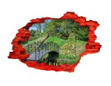 Autocolant decorativ, Gaura in perete, Multicolor, 85 cm, 639STC-2, animale si pasari, Oem