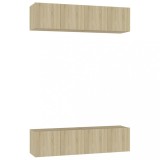 Cumpara ieftin Dulapuri TV, 4 buc., stejar sonoma, 60x30x30 cm, lemn prelucrat