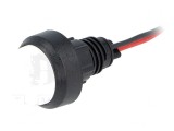Lampă LED control albă 220V 13mm IP40 plastic