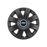 Set 4 capace roti Cosmos Negru R15, pentru gama auto Ford, Autohelix MSA