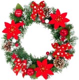 Coronita decorativa de Craciun rosie MagicHome, 25 cm
