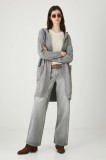 Medicine cardigan culoarea gri, călduros