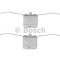 Set accesorii, placute frana AUDI A6 (4F2, C6) (2004 - 2011) BOSCH 1 987 474 408