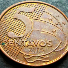 Moneda 5 CENTAVOS - BRAZILIA, anul 2015 *cod 02 = Joaquím José da Silva Xavier